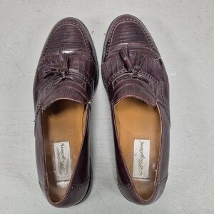 Burgundy Leather Loafers